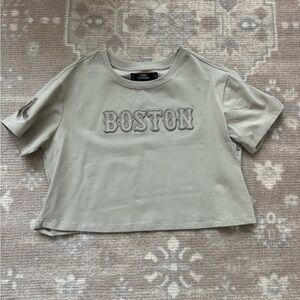 Boston Red Sox Cropped Tee